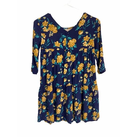 Old Navy Quarter Button Ruffled Dress Large 10/12 - Picture 1 of 8